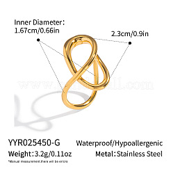 Полые кольца из нержавеющей стали 304 для женщин&nbsp;KP9644-1