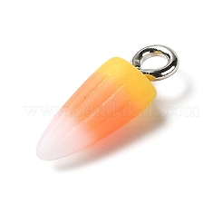 Хэллоуин непрозрачные смоляные подвески в форме кукурузы&nbsp;RESI-G102-01