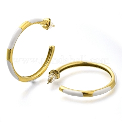 Ионное покрытие(ip) 304 нержавеющая сталь эмалированные серьги-гвоздики&nbsp;EJEW-I316-06G-03