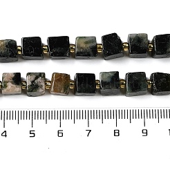 Натуральные изумрудные бисерные пряди G-G053-B22-03