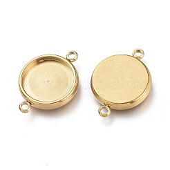 Ионное покрытие (IP) 304 нержавеющая сталь кабошон коннектор настройки&nbsp;STAS-I161-03E-G