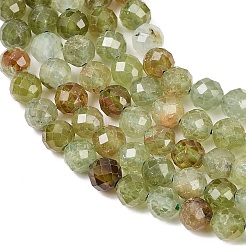 Естественный зеленый гранат бисер нитей&nbsp;G-B175-D12-5mm