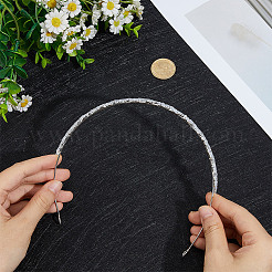 Латунные микро-паве кубические цирконии корона обручи для волос для девочек женщин украшение для вечеринки&nbsp;OHAR-WH20003-05