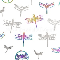 24 шт. 6 стиля ионного покрытия (IP) 201 подвески из нержавеющей стали&nbsp;STAS-FS0002-12