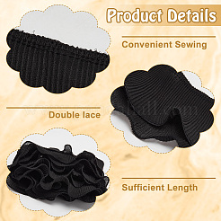 Двухслойная плиссированная лента из полиэстера длиной 3 ярд.&nbsp;OCOR-WH0090-044A