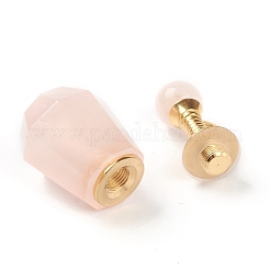 Граненый природный розовый кварц подвески&nbsp;G-H252-A04