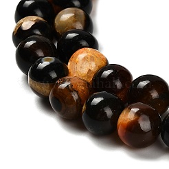 Окрашенные естественный агат бисер пряди&nbsp;G-G203-10C-10mm