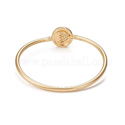 Браслеты из латуни с микропаве из кубического циркония&nbsp;BJEW-E071-19G-02