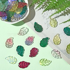 120шт прозрачные стеклянные подвески&nbsp;GLAA-YW0004-71