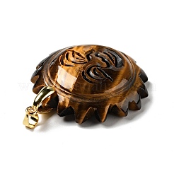 Природных тигровый глаз подвески&nbsp;G-E043-01B-12G