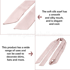 Длинный полиэстеровый шелковый шарф для женщин и девочек&nbsp;AJEW-WH20042-77B