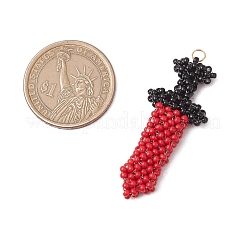 Подвески из стеклянных бусин в форме кинжала&nbsp;PALLOY-CJ00135-02