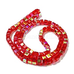 Стеклянные бусины с гальваническим покрытием &nbsp;EGLA-M031-01A-HR02