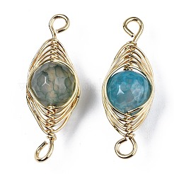 Соединители звеньев натурального агата&nbsp;G-S359-321C