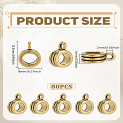 80 шт. литые трубчатые дужки&nbsp;FIND-LP0007-08