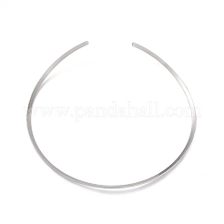 Изготовление ожерелий из не тускнеющей проволоки из нержавеющей стали марки 304 с цветочной текстурой&nbsp;STAS-B036-05P