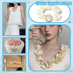 9 ярд шифоновой кружевной ленты с морщинами&nbsp;OCOR-NB0002-39C