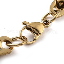 Браслет-цепочка из нержавеющей стали с вакуумным покрытием PVD 201&nbsp;BJEW-Z023-11G