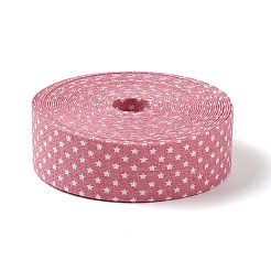 Лента из хлопка и льна длиной 5 м со звездным принтом&nbsp;LS-OCOR-K008-01B-04