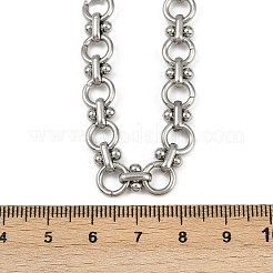 Ожерелья из цепочек с кольцами из нержавеющей стали 304&nbsp;NJEW-H072-02B-P