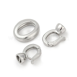 Латунные складные овальные застежки&nbsp;KK-P302-05P