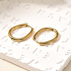 Серьги-кольца из нержавеющей стали с ионным покрытием (IP)&nbsp;X-EJEW-P232-02G