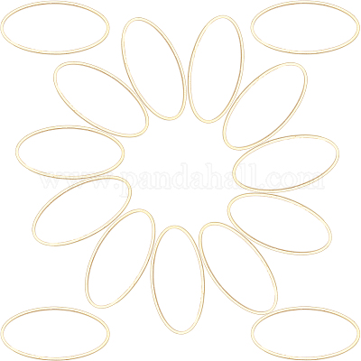 Латунные соединительные колечки&nbsp;KK-SC0001-24G-1