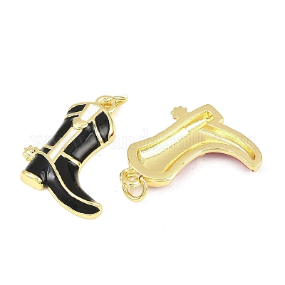 Латунь эмаль подвески&nbsp;KK-C169-06G-1