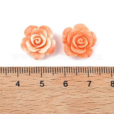 Резные бусины из окрашенного синтетического коралла&nbsp;CORA-C004-01A-1