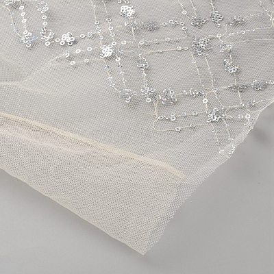 Полиэстеровые ткани с пайетками&nbsp;DIY-WH20048-027A-1