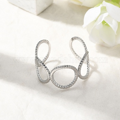 Кольца-манжеты из нержавеющей стали 304 RJEW-H261-17P-1