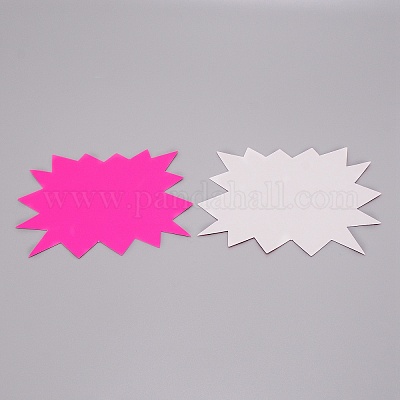 Флуоресцентные взрывчатые формы пустые знаки продажи ценники бирки&nbsp;LS-AJEW-WH0239-21A-1