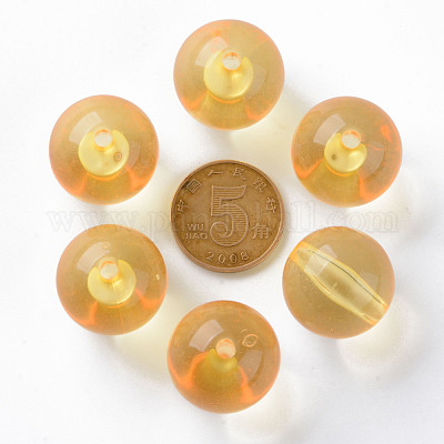 Прозрачные акриловые бусины MACR-S370-A20mm-719-1