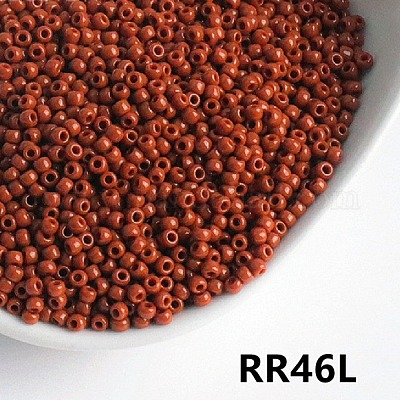Непрозрачный 8/0 стеклянный бисер&nbsp;SEED-I013-3mm-RR46L-1