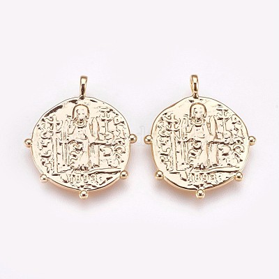 Латунные подвески&nbsp;KK-P157-44G-NF-1