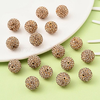 Pave disco бусины&nbsp;RB-Q195-14mm-246-1