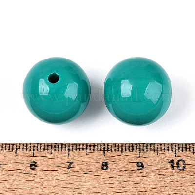 Непрозрачные акриловые бусины&nbsp;MACR-S370-C20mm-28-1