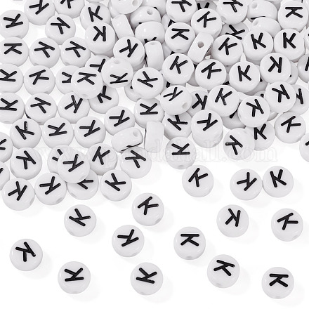 500шт акриловые бусины SACR-TA0001-55K-1