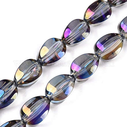 Стеклянные бусины с гальваническим покрытием EGLA-T028-01L-1