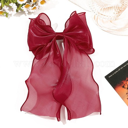 Тканевые длинные банты для волос заколки&nbsp;PW-WG6129B-06-1