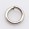 Tarnish Resistant 304 Stainless Steel Jump Rings, Open Jump Rings, Stainless Steel Color, 6x1.2mm, Inner Diameter: 3.6mm