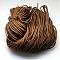 7 Inner Cores Polyester & Spandex Cord Ropes, Solid Color, for Rope Bracelets Making, Saddle Brown, 4~5mm, about 109.36 yards(100m)/bundle, 420~500g/bundle