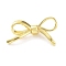 Rack Plating Brass Pendants, Cadmium Free & Lead Free, Long-Lasting Plated, Bowknot Charms, Real 18K Gold Plated, 17x29.5x7mm, Hole: 3x2mm