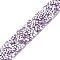 Hotfix Rhinestone Trimming, Resin Rhinestone, Hot Melt Adhesive on the Back, Costume Accessories, Violet, 17.5x2.5mm