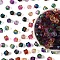 300Pcs Two Tone Transparent Spray Painted Acrylic Beads, Polygon, Faceted, Mixed Color, 7.5x8x8mm, Hole: 1.8mm