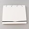 4 Pages Felt Shoe Charms Collection Binder Book, Flip-page Shoe Charms Organizer Holder, Rectangle, White, 26.2x22.8x2.3cm