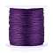 Polyester Braided Metallic Thread, for DIY Braided Bracelets Making and Embroidery, Purple, 0.4mm, 6-Ply, about 54.68 yards(50m)/roll