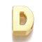 Alloy Slide Charms, Letter D, 12.5x9x4mm, Hole: 1.5x8mm