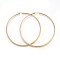 201 Stainless Steel Big Hoop Earrings, with 304 Stainless Steel Pin, Hypoallergenic Earrings, Flat Ring Shape, Golden, 85x2mm, 12 Gauge, Pin: 1mm