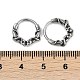 Серьги-кольца из хирургической нержавеющей стали 316 в форме змеи&nbsp;EJEW-G416-20AS-5